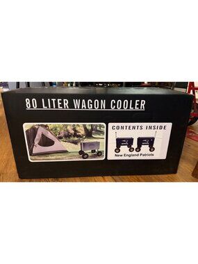 New England Patriots Team Logo (NFL) 80-liter All-Terrain Wagon Cooler New Seale